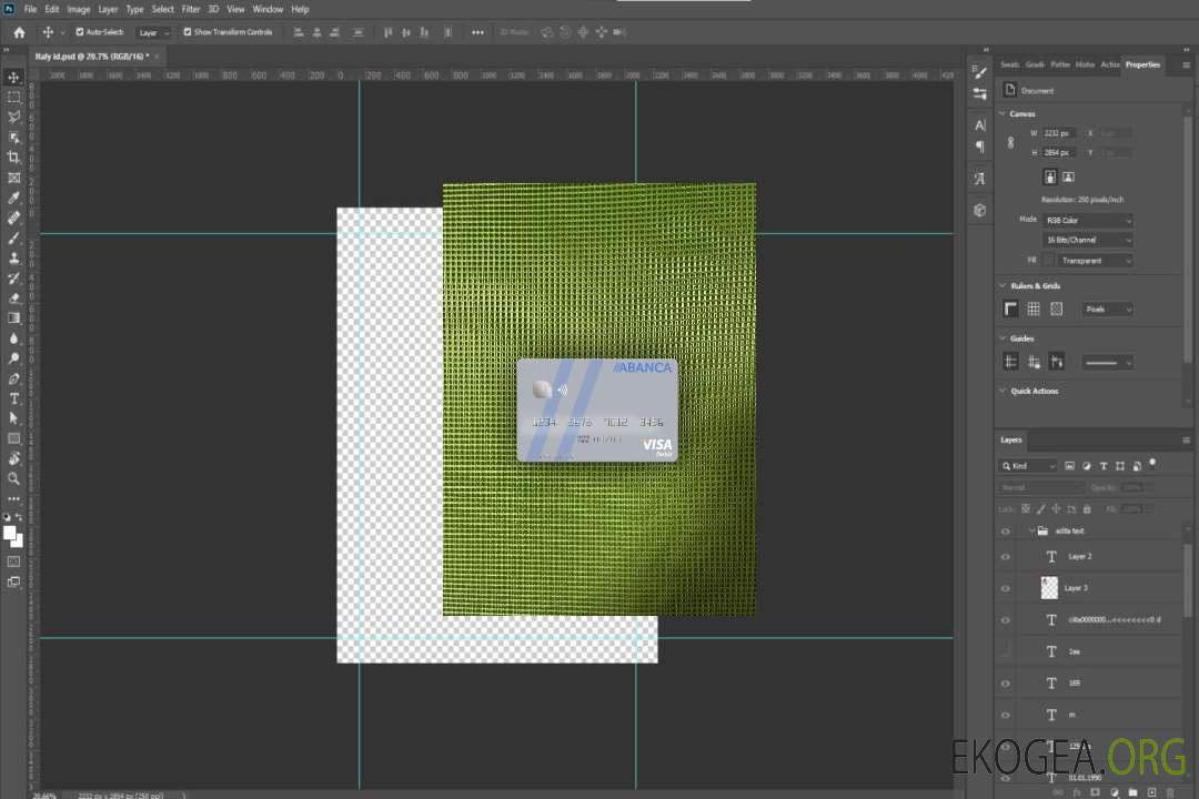 Portugal Abanca visa carte de débit photolook , avant template Portugal Abanca visa carte de débit photolook , avant template